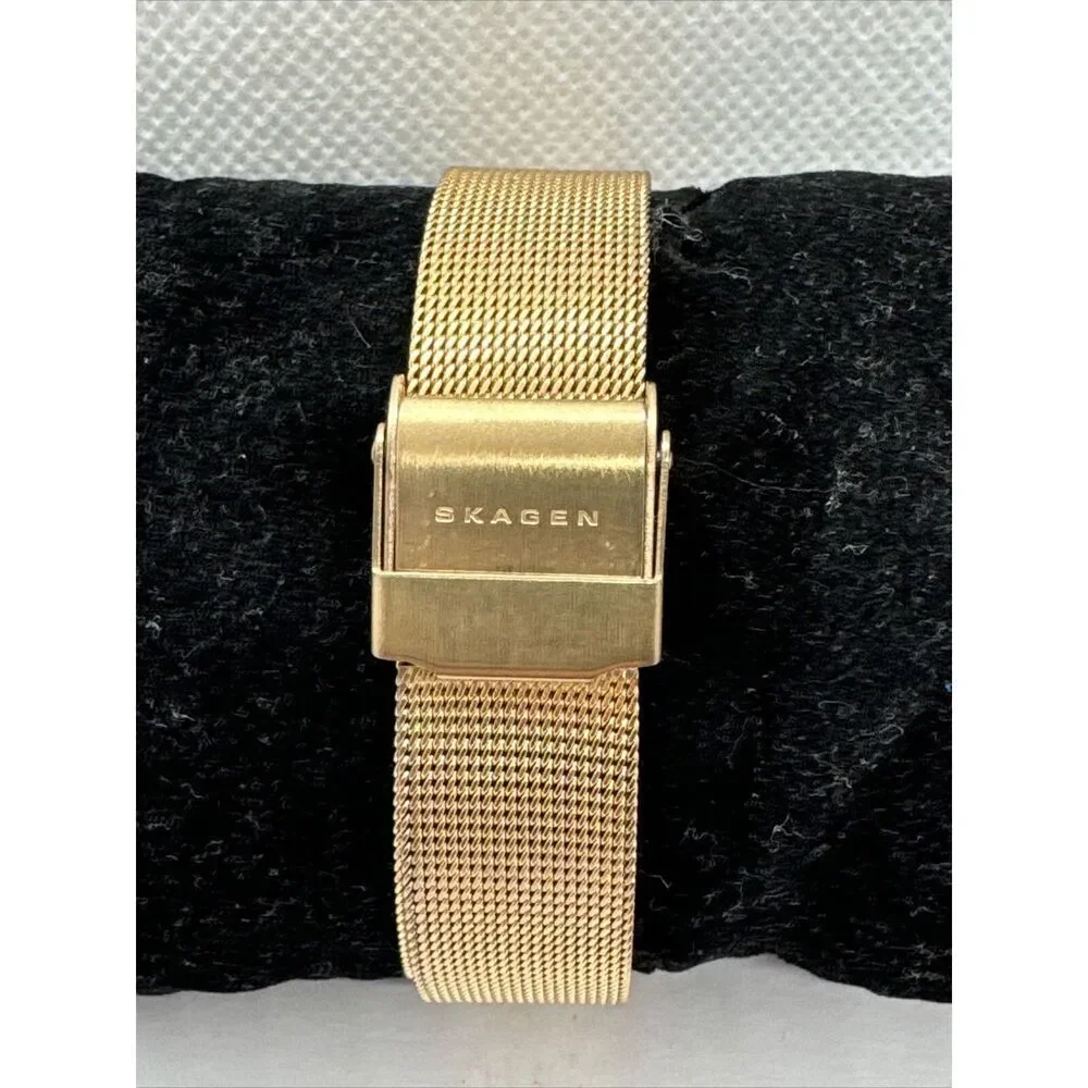 Skagen Freja 358SRRD Womens Rose-Tone Steel Mesh Analog Dial Quartz Watch JNA968